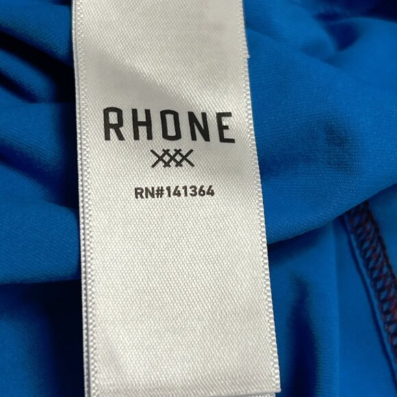 NWT Rhone Reign Shirt Size Medium Blue Short Sleeve Goldfusion UPF 50+ - Picture 10 of 11